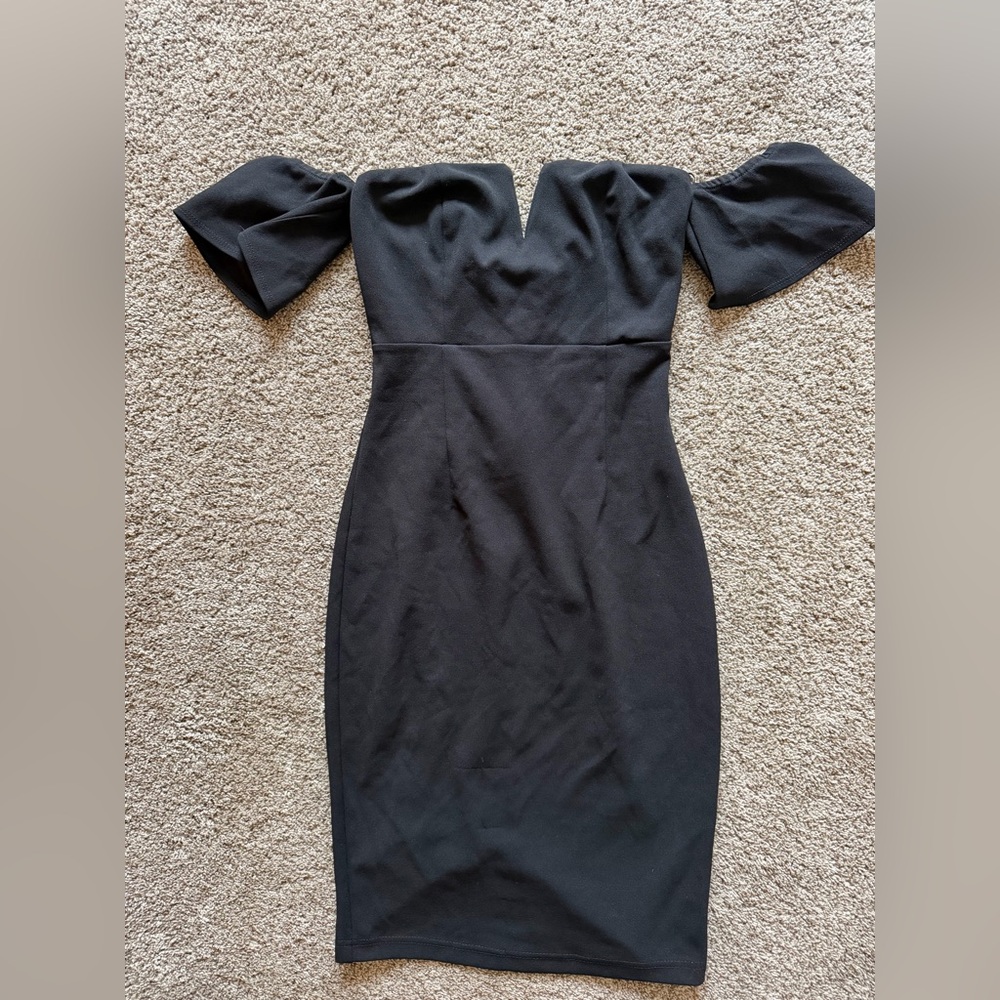 Fashion Nova Black Off The Shoulder Mini Dress